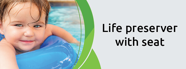 Life preserver with seat